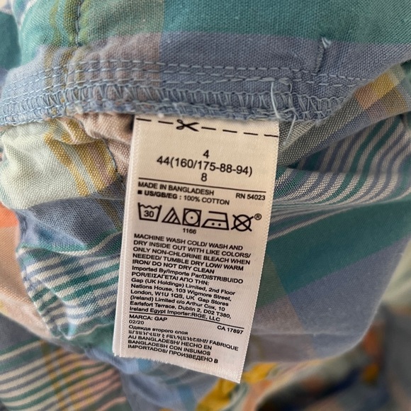 GAP Plaid Cotton Romper – Size 4 - Picture 7 of 7